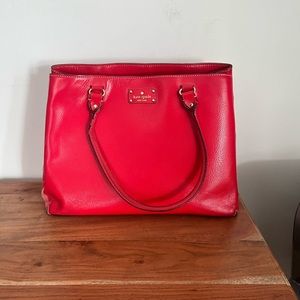 Kate Spade Red Leather Tote